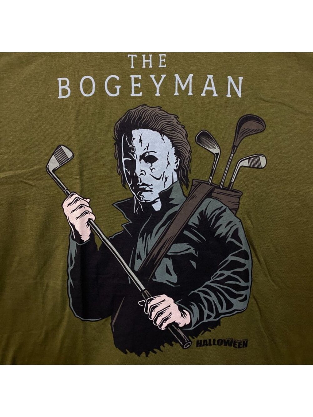 "The Bogeyman" Michael Myers Golf Halloween T-Shirt Large - Picture 2 of 4